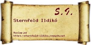 Sternfeld Ildikó névjegykártya